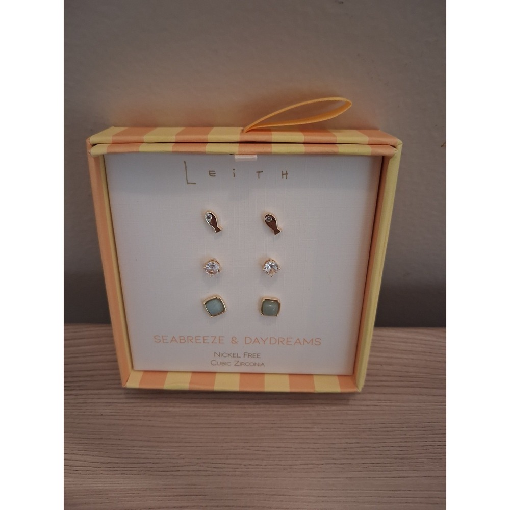 Seabreeze & Daydreams Set of 3 Fish Stud Earrings